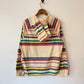 70's Striped Hooded Smock Jacket