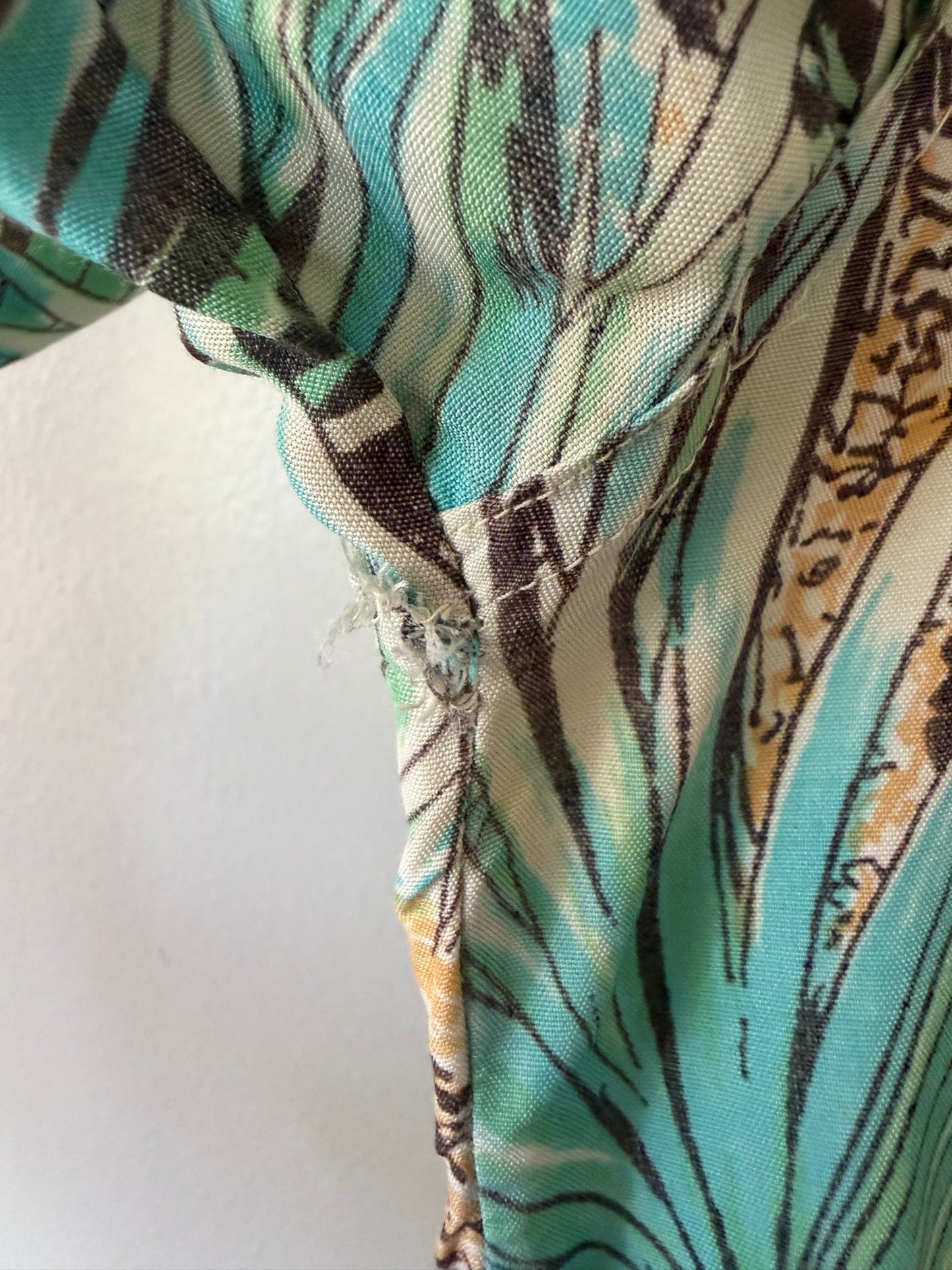 60's Vibrant Floral Rayon Hawaiian Shirt