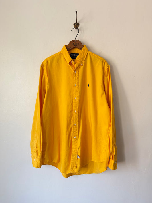 90's Ralph Lauren Yellow Twill Shirt