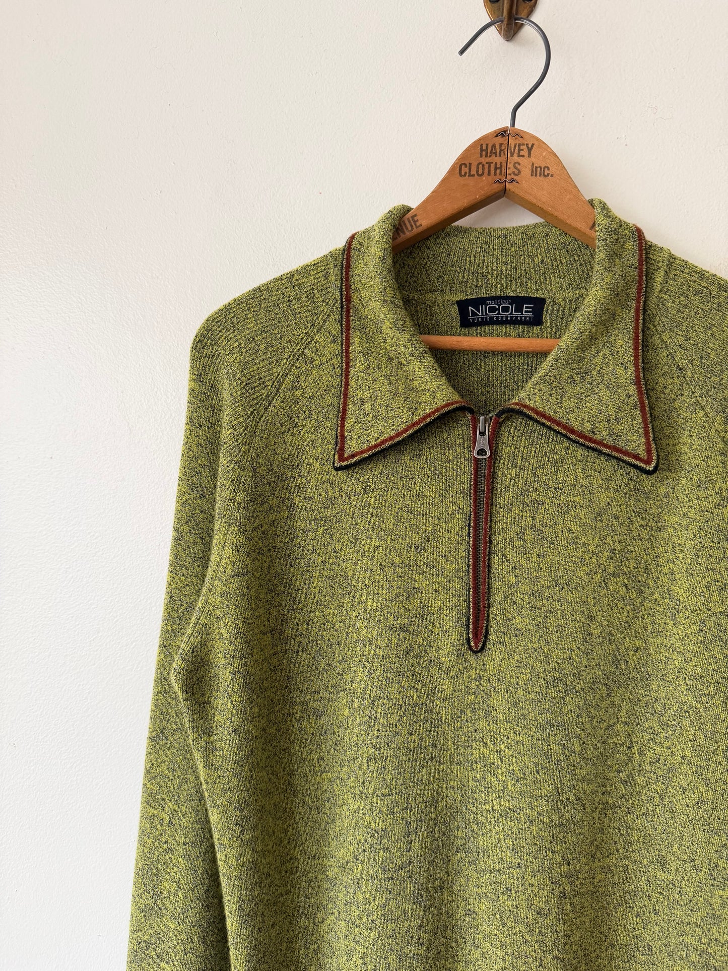 90's Matsuda Yukio Kobayashi Quarter Zip Sweater