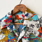 70's Samurai Print Leisure Shirt