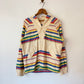 70's Striped Hooded Smock Jacket