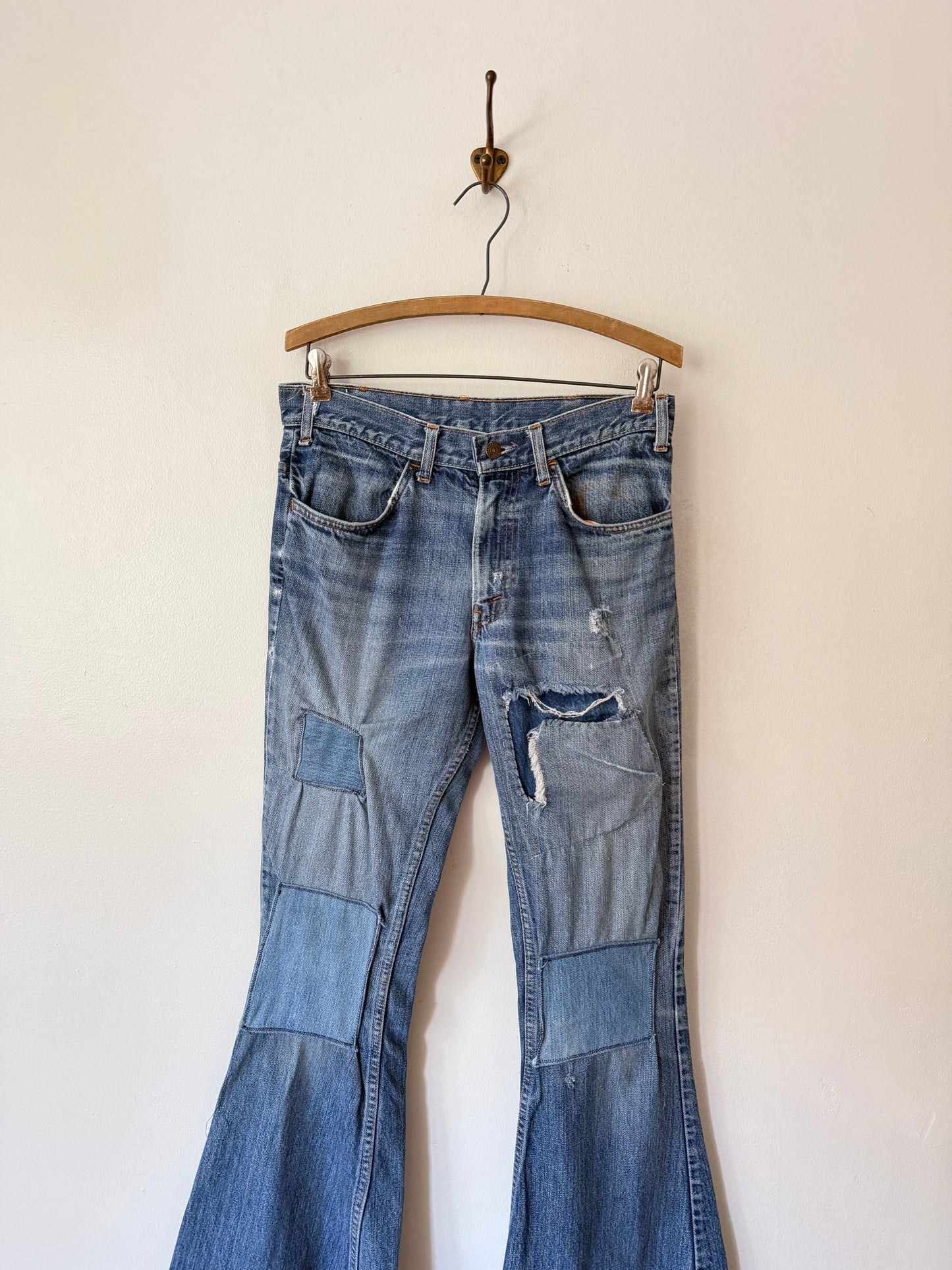 70's Levi's Orange Tab Big E Bell Bottom Jeans