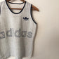 80's Adidas Women's Striped Mesh Jersey Tank Top
