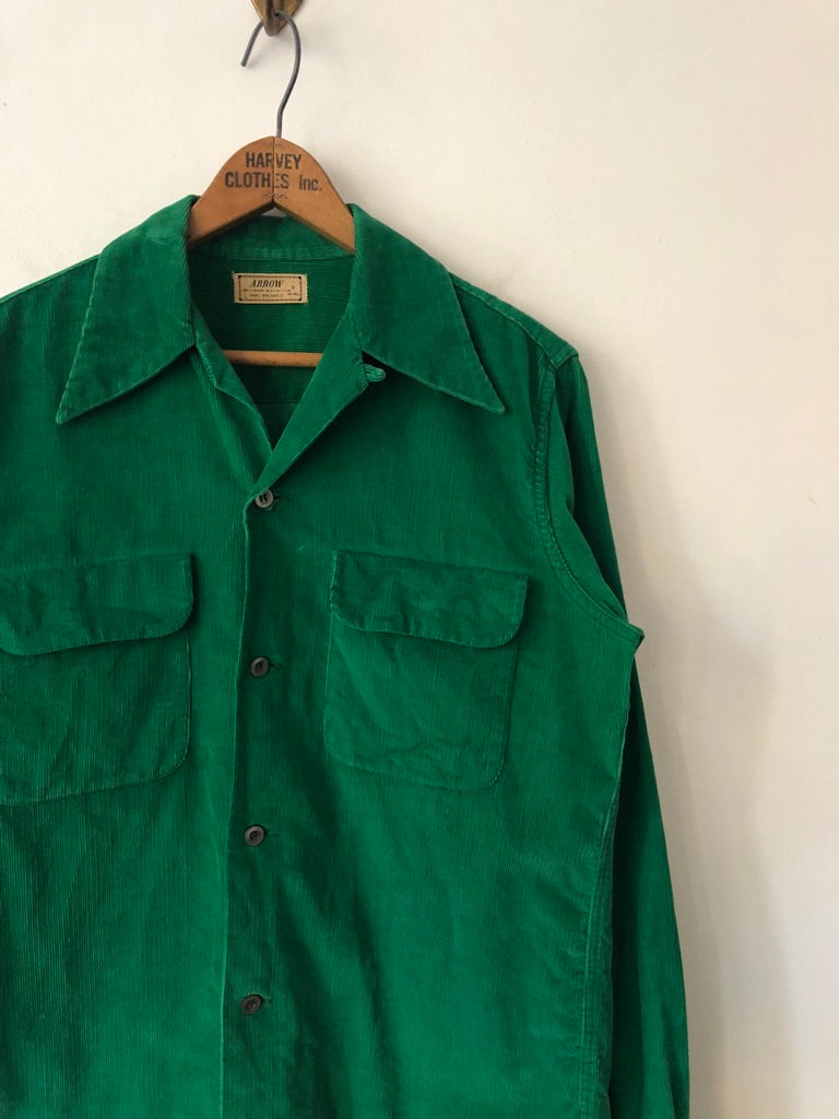 50's Arrow Corduroy Loop Collar Shirt