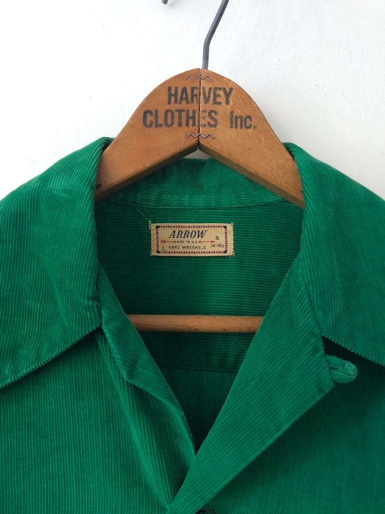 50's Arrow Corduroy Loop Collar Shirt