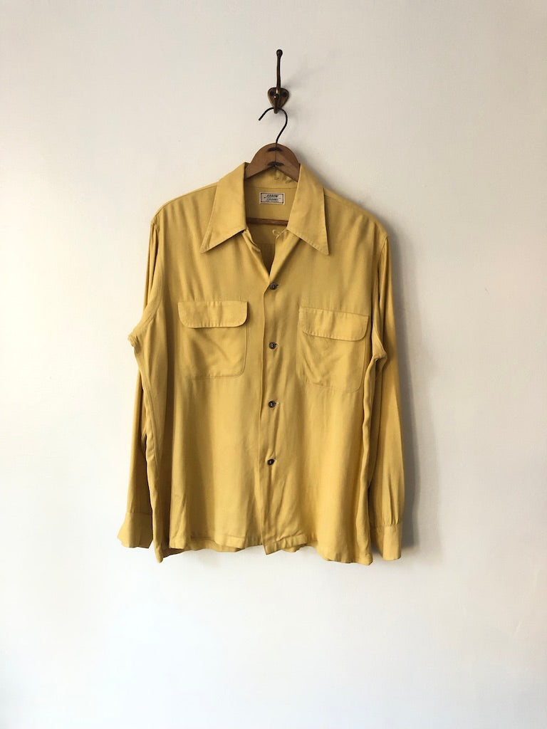 50's Arrow Gabardine Loop Collar Shirt