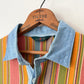 90's J. Crew Colorful Striped L/S Polo