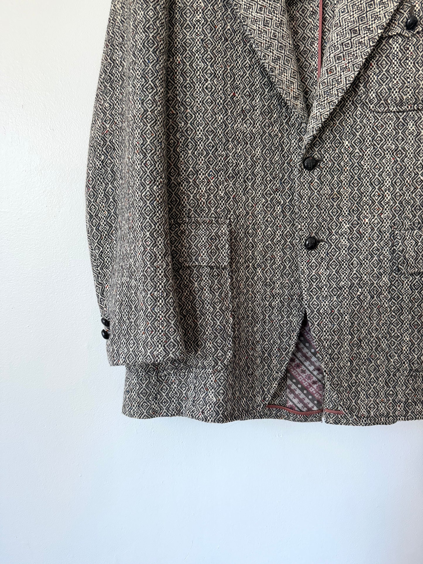 50's Geometric Wool Sport Blazer