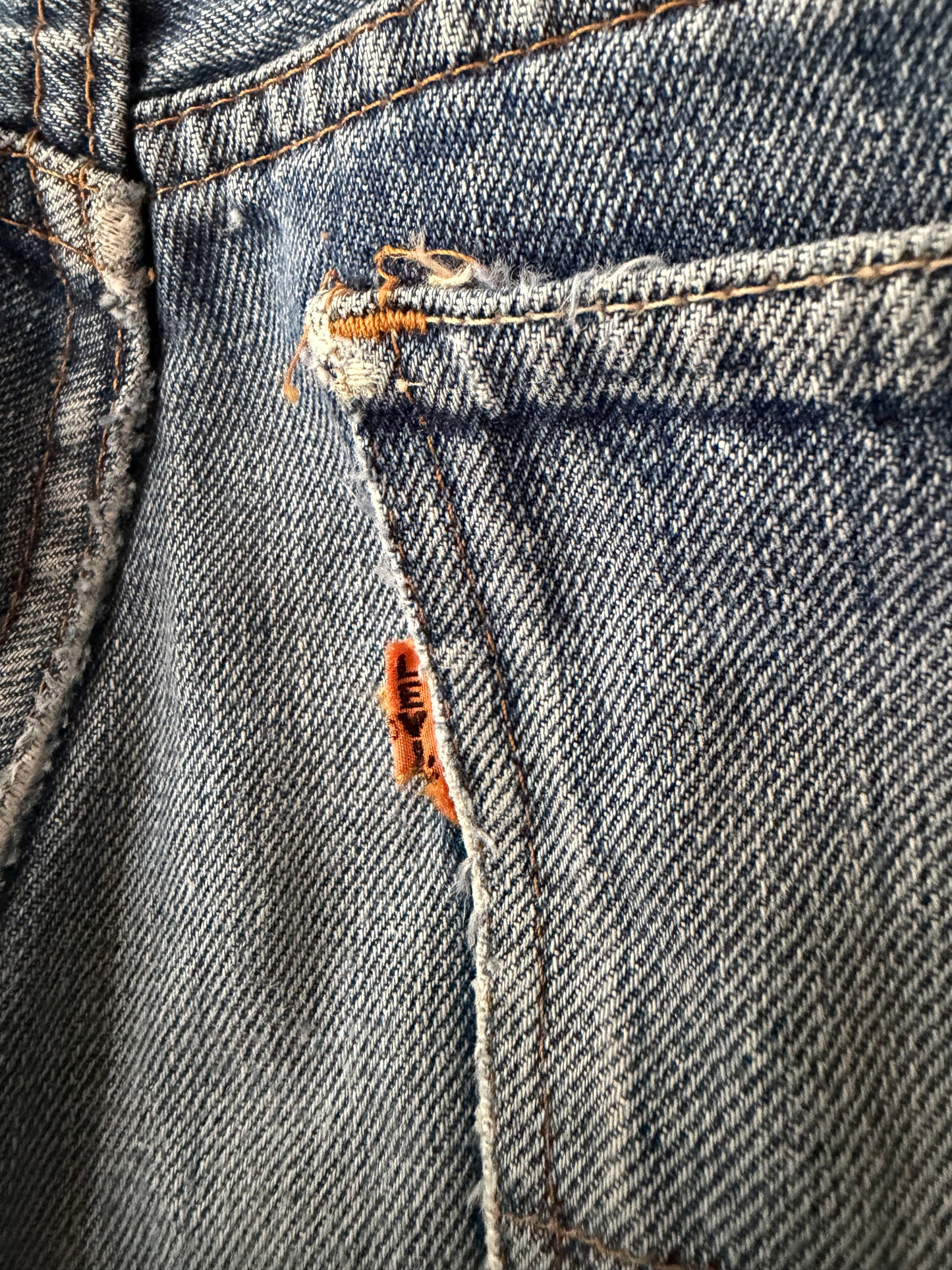 70's Levi's Orange Tab Big E Bell Bottom Jeans