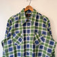 70's B.V.D. Brand Cotton Plaid Lightweight Flannel Shirt