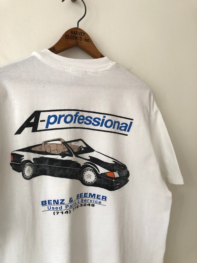90's A-Professional Benz & Beemer Auto Shop Shirt