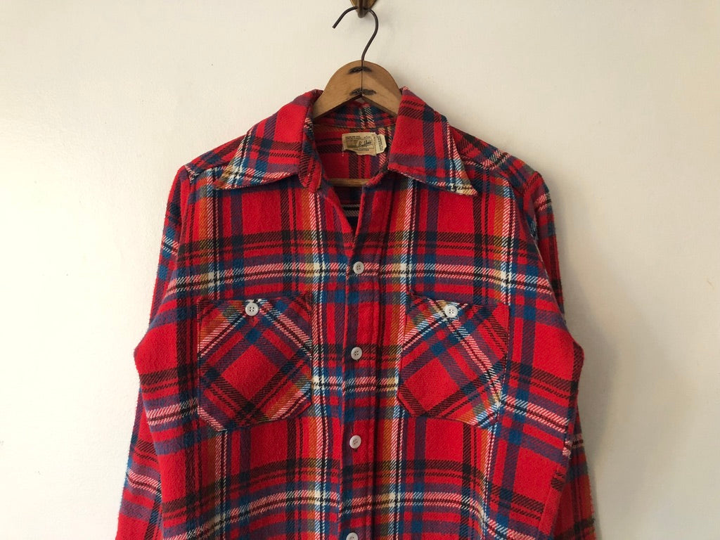 60's Berkfield Plaid Flannel Shirt