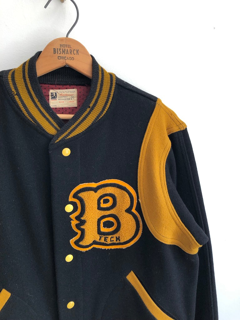 40's Champion Brooklyn Tech Wool Varsity Jacket