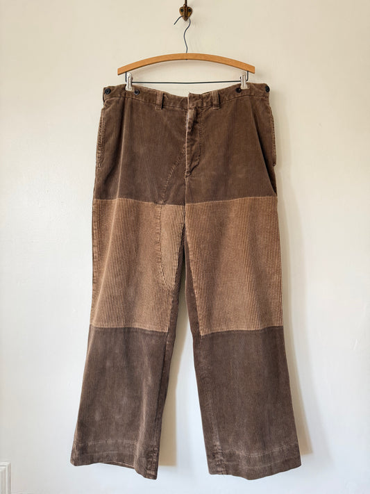 Polo Ralph Lauren Patchwork Corduroy Buckle Back Pants