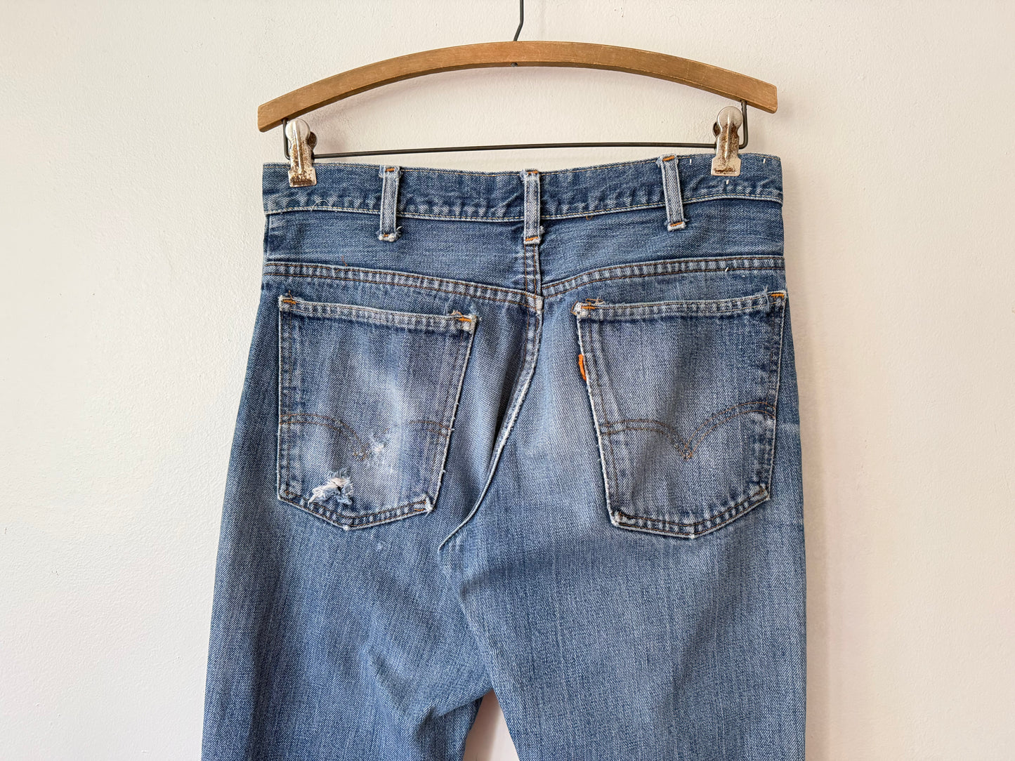 70's Levi's Orange Tab Big E Bell Bottom Jeans