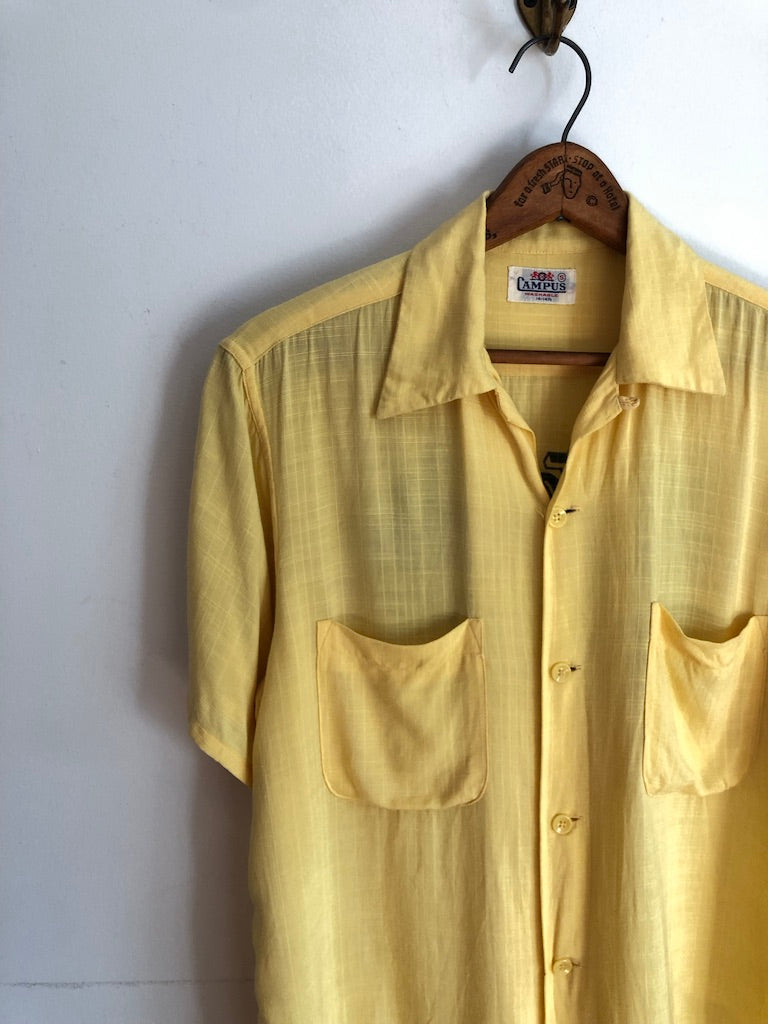 60's Campus Yates Co. Car Sales Uniform Shirt