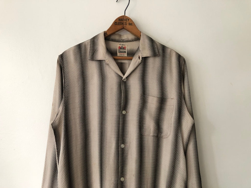 60's Campus Shadow Striped Shirt