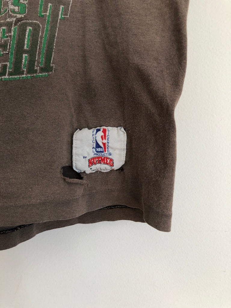 80's Boston Celtics Triple-Threat Chopped Tee