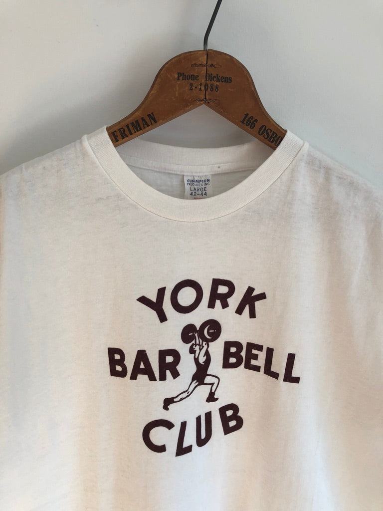 60's Champion York Bar Bell Club Shirt