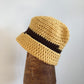 Crocheted Single Stripe Beanie