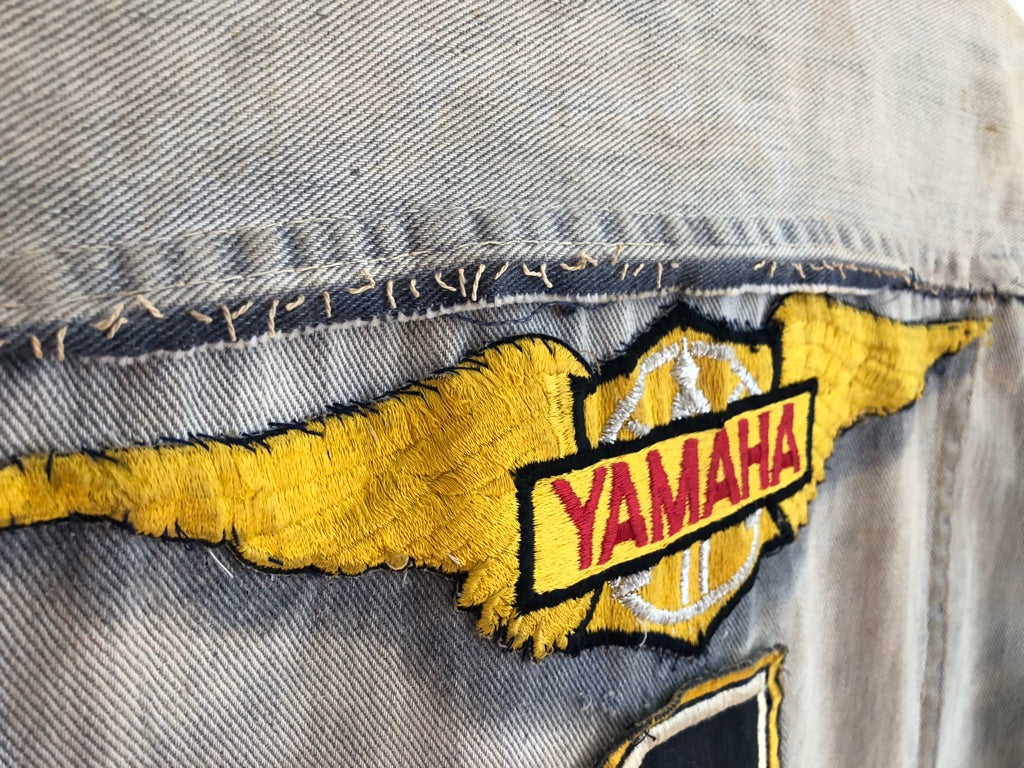 70's Chopped Denim Custom Yamaha Vest