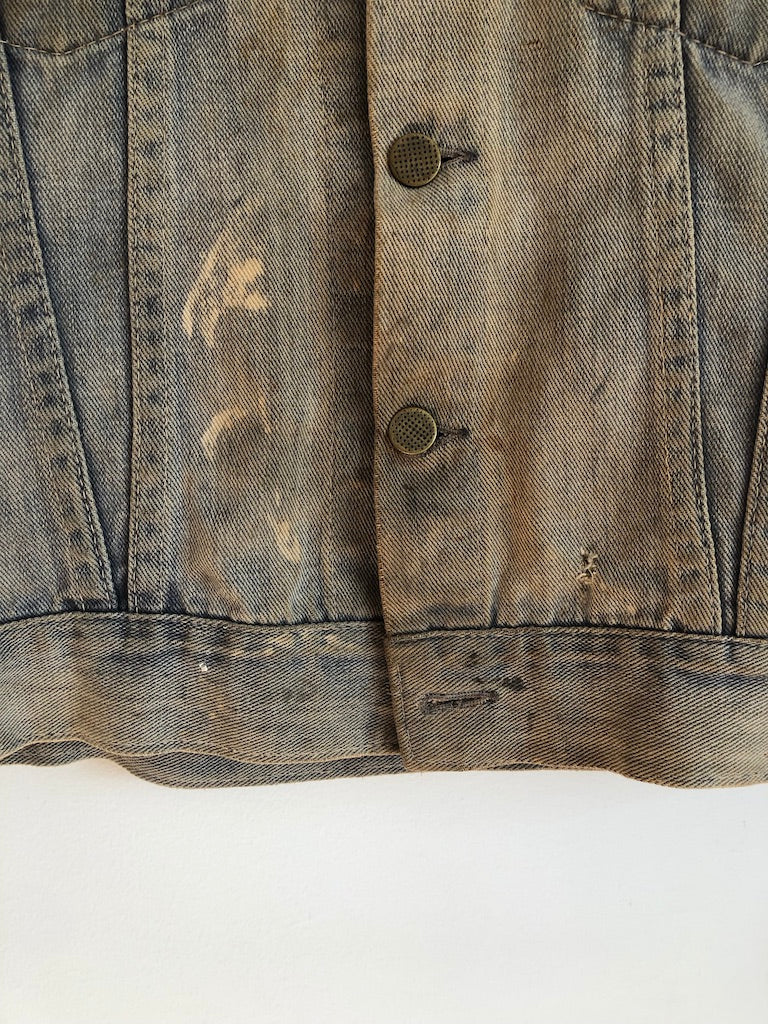 70's Chopped Denim Custom Yamaha Vest