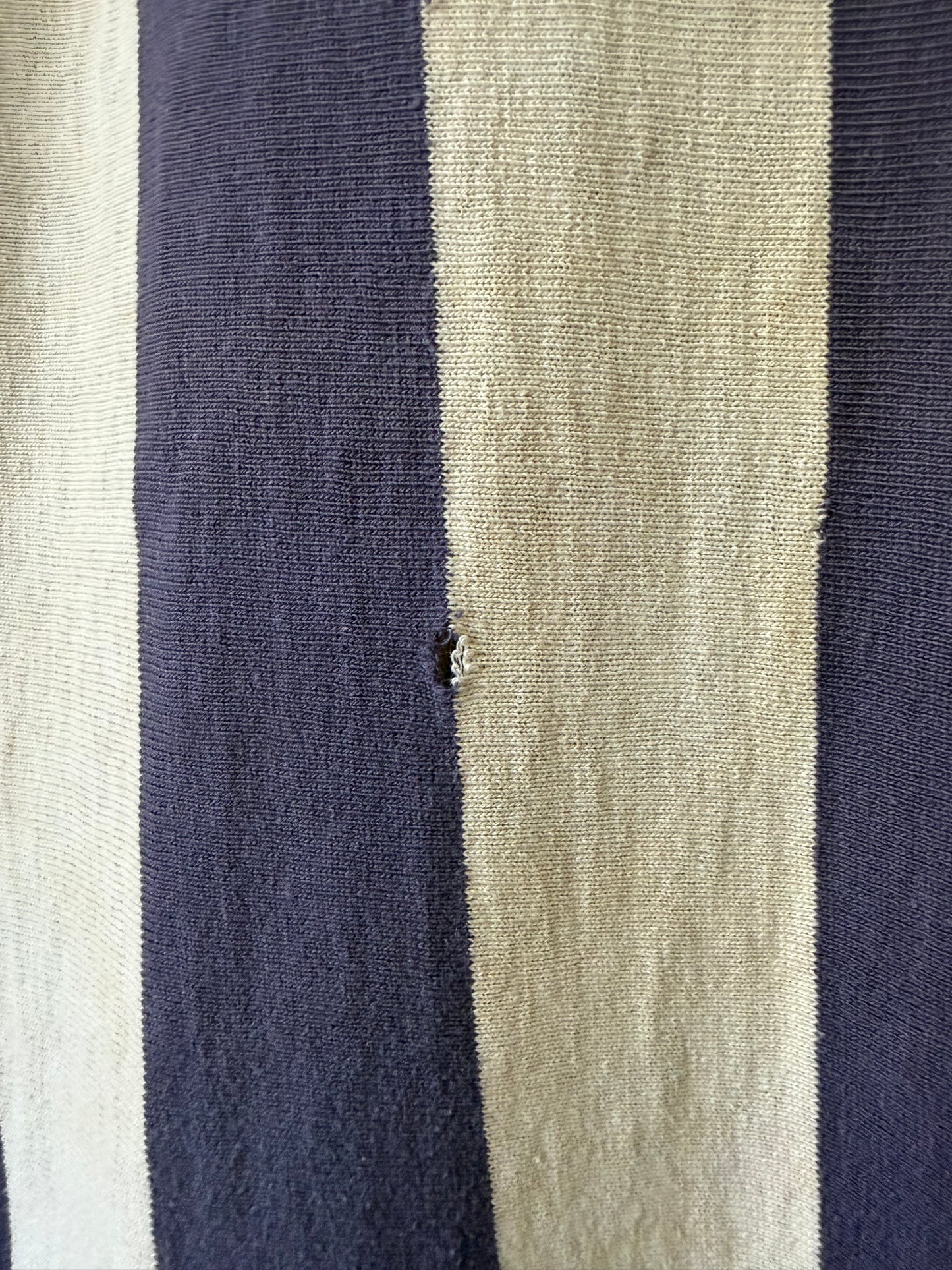 60's #9 Striped Cotton Collared Jersey