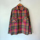 60's Pioneer Wool Plaid Shirt Jacket