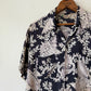 50's Rem-Brint Floral Seashell Rayon Shirt