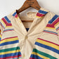 70's Striped Hooded Smock Jacket
