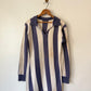 60's #9 Striped Cotton Collared Jersey