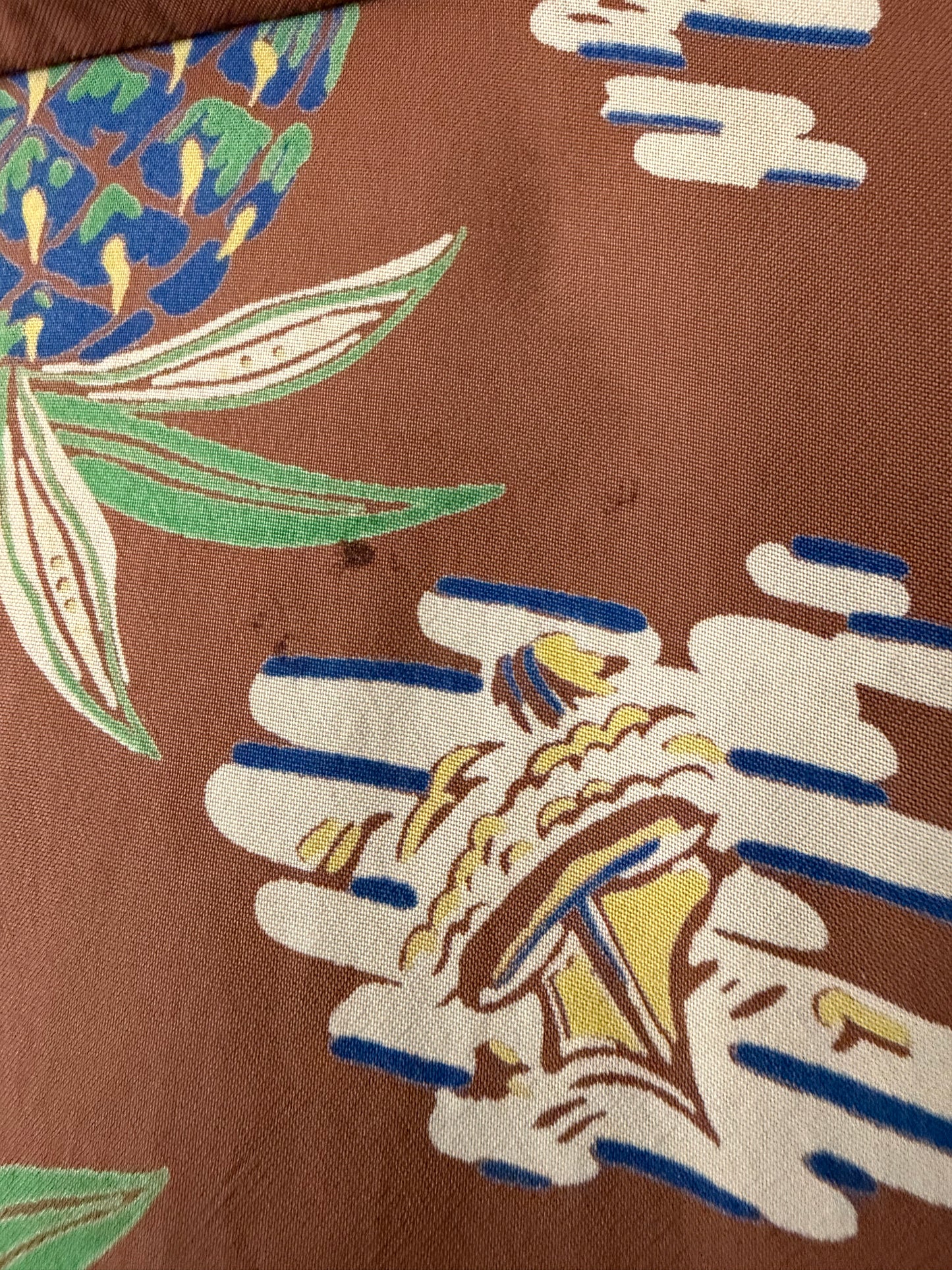 50's National Rayon Pineapple Printed Shirt