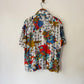 70's Samurai Print Leisure Shirt