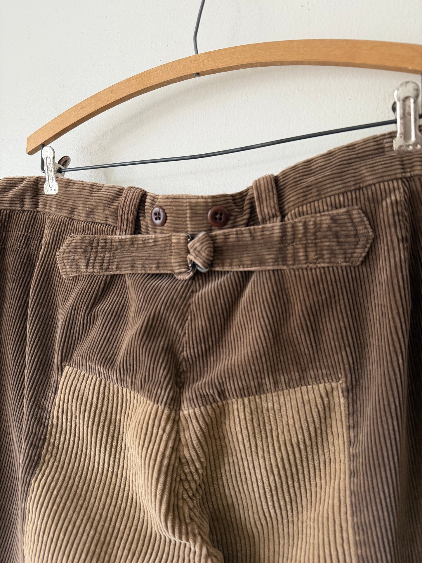 Polo Ralph Lauren Patchwork Corduroy Buckle Back Pants