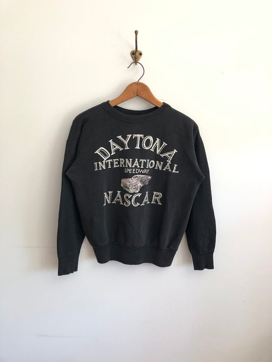 60's Daytona International Speedway Nascar Flocked Sweatshirt