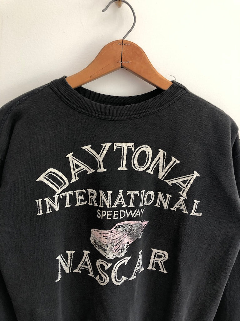 60's Daytona International Speedway Nascar Flocked Sweatshirt