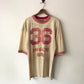 60's Derby High School #36 Distressed Football Jersey