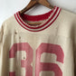 60's Derby High School #36 Distressed Football Jersey