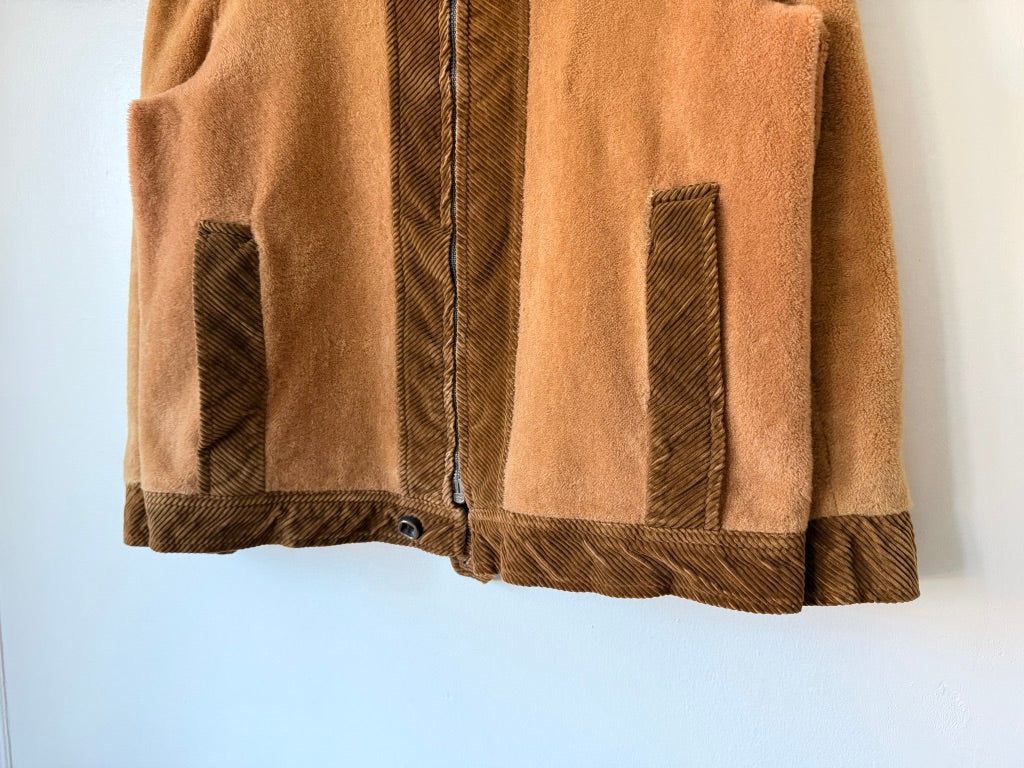 70's Diamar Sport Fleece Corduroy Zip Up Jacket