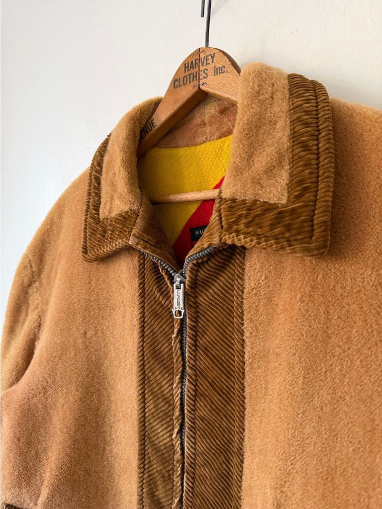 70's Diamar Sport Fleece Corduroy Zip Up Jacket