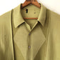 70's Wool Geometric Distressed Button Up Polo