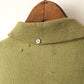 70's Wool Geometric Distressed Button Up Polo