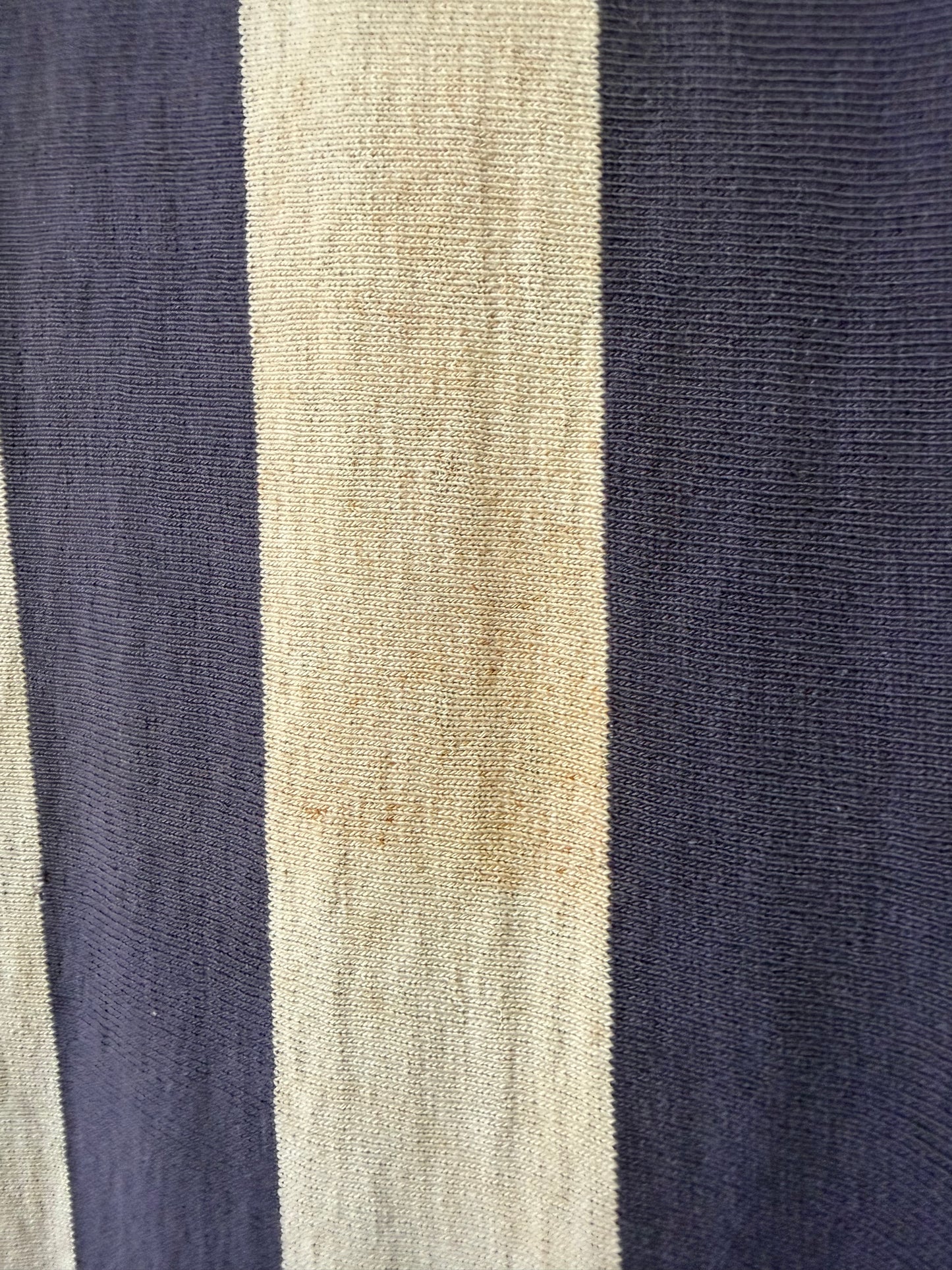 60's #9 Striped Cotton Collared Jersey