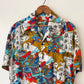 70's Samurai Print Leisure Shirt