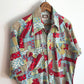 70's Fenton Patchwork Print Festive Western Shirt