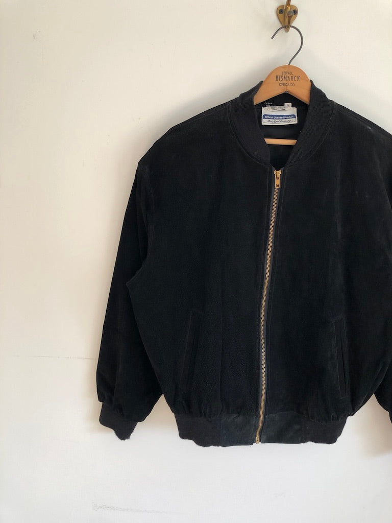 90's Ford Motor Co. Suede Leather Employee Bomber Jacket