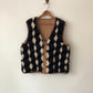 60's Geometric Sherpa Reversible Vest