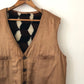 60's Geometric Sherpa Reversible Vest