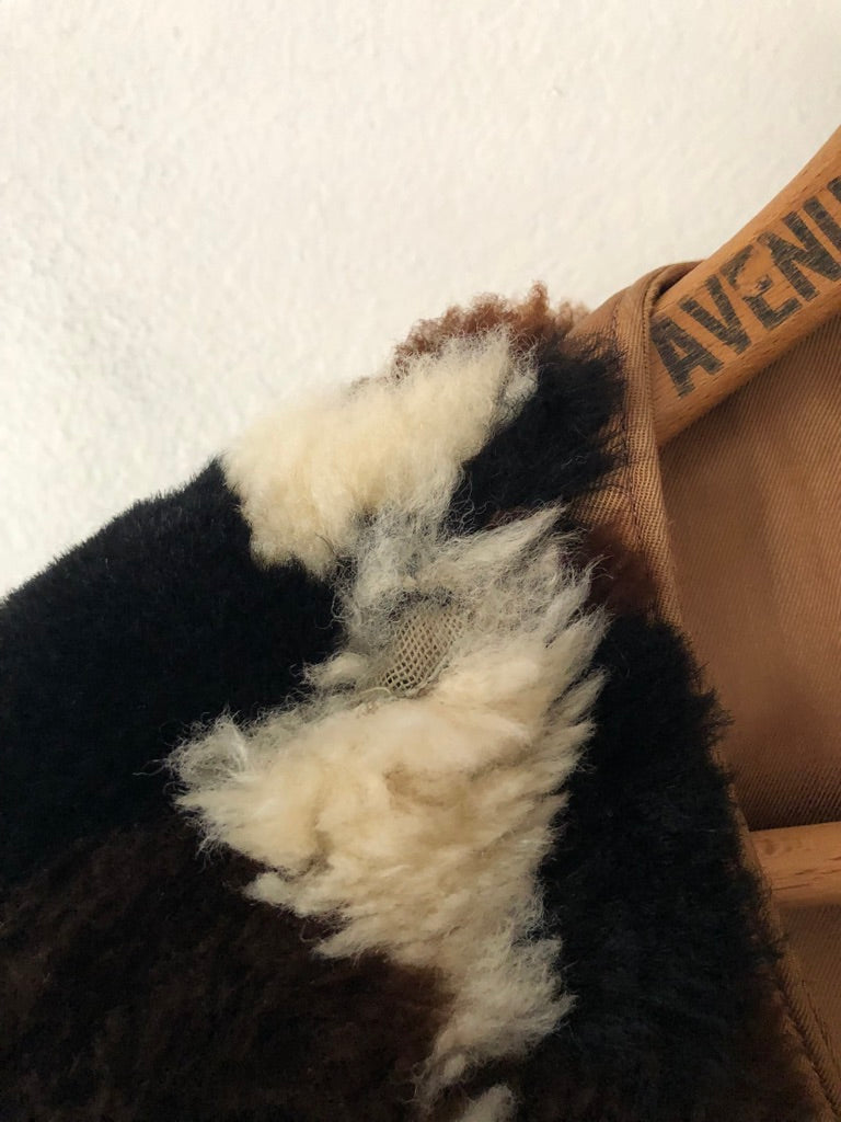 60's Geometric Sherpa Reversible Vest